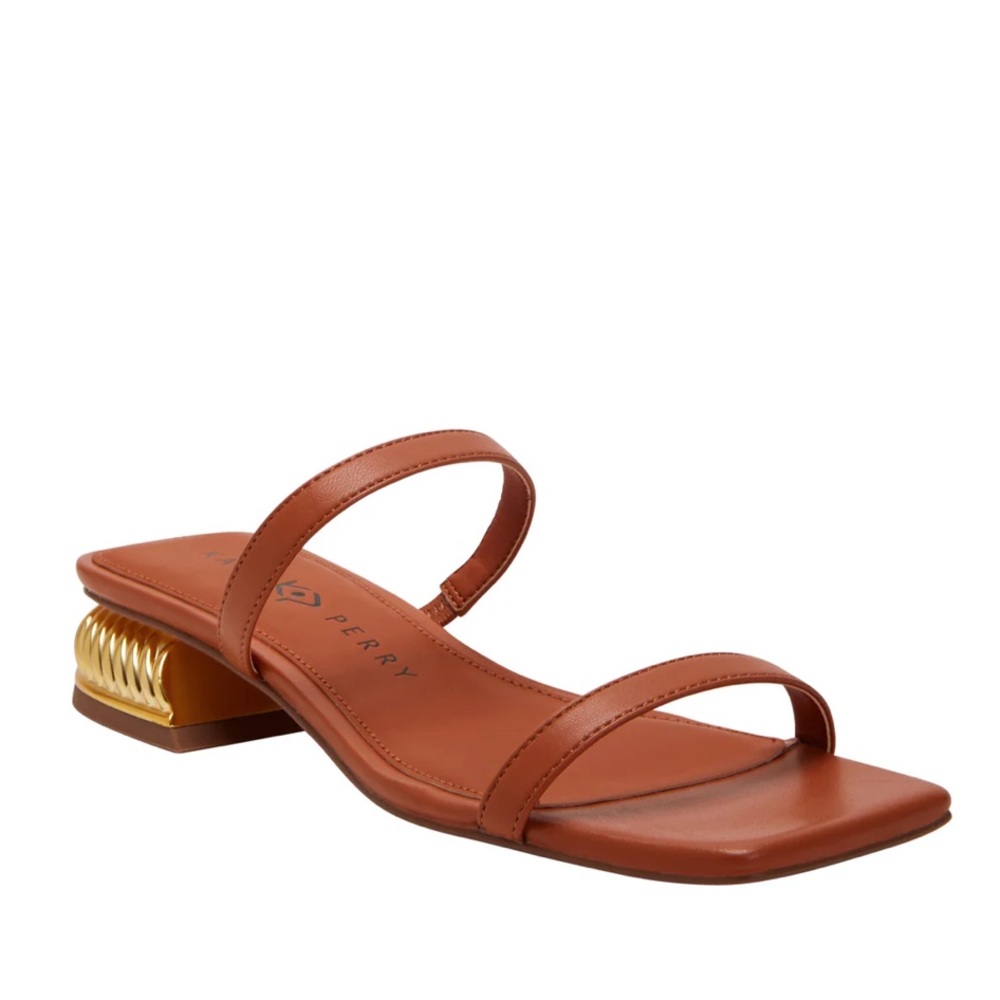 Katy Perry the framing low heel sandal ginger biscuit gold brown 9.5M new